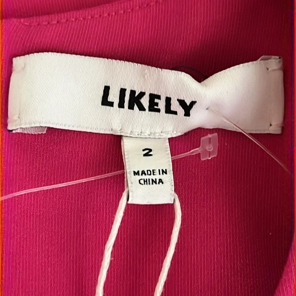 Likely Studded Sleeveless Manhattan Dress in Fuchsia - NEW - Size 2 - Picture 5 of 8